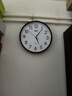 康巴丝（Compas）挂钟客厅钟表 简约钟表客厅石英钟表挂墙时钟 c2877咖木色 33.5cm 实拍图