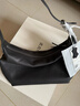 裘真【明星推荐】经典hobo包植鞣牛皮腋下通勤休闲饺子女包 黑色-大号 小包/大包 实拍图