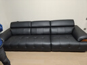 顾家家居政府补贴意式真皮沙发头层牛皮客厅简约轻奢大户型2026新款1523 【曜夜黑】3.1m丨肉感饱满丨可调靠头丨头层牛皮 宽大坐深丨贴合撑腰丨便捷收纳丨久坐不塌 实拍图