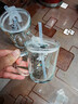 儿童家用水杯刻度学生耐热吸管早餐杯奶粉杯微波炉玻璃杯子牛奶杯 牛奶杯杯子+盖+吸管【款式随机】 实拍图