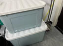禧天龙家用收纳箱加厚衣物储物箱塑料箱大容量玩具整理箱 110L蓝色1个装 实拍图