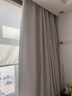 京东京造黑贝妮米色窗帘 99%全遮光成品窗帘布卧室客厅挂钩式 宽3*高2.7米 实拍图