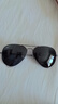 雷朋（RayBan）【父亲节】偏光太阳镜男女款眼镜经典飞行员墨镜0RB3689 004/48深黑色偏光镜片 尺寸62 实拍图