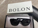 BOLON暴龙眼镜林一同款墨镜男款方框太阳镜女偏光镜防晒近视定制BL3203 【明星同款】C10 亮黑色-偏光 实拍图
