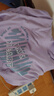 清仓捡漏尾单大牌女宽松中长款洋气上衣休闲短袖t恤百搭印花体恤 50浅紫色【中】条纹爱心 3XL 170-200斤 实拍图