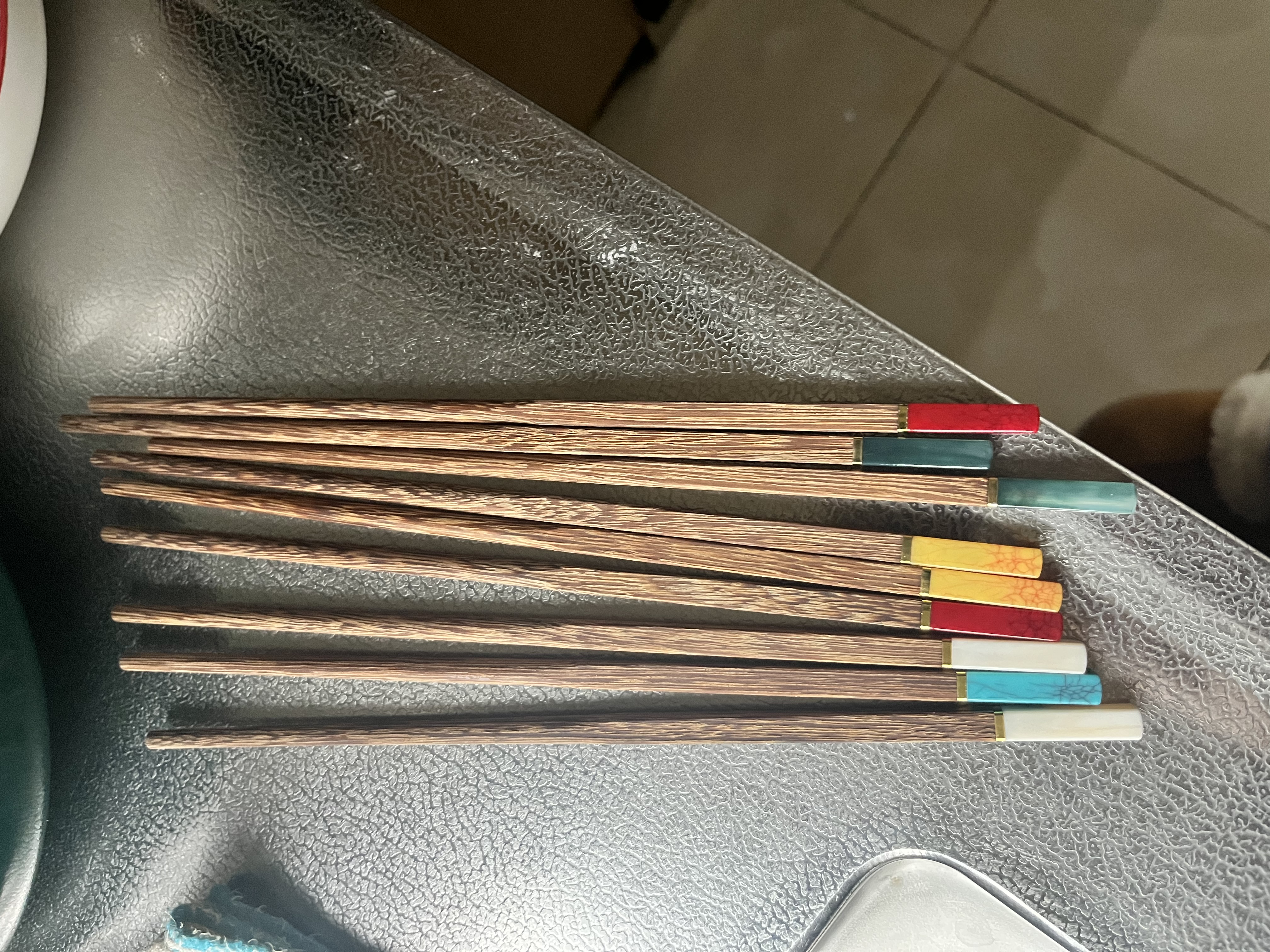 千年恋木高端仿玉鸡翅木筷子礼盒装无漆无蜡一人一双专用 10双装 TC5432 实拍图