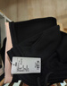 香影【加绒抗起球】直筒阔腿裤女高腰2025秋冬新款长裤宽松糯米裤 黑色 S 实拍图