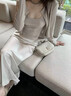 珠光缎面仿醋酸鱼尾半身裙春秋女长裙2026新款包臀a字高腰138 杏色(小个子裙长80CM） S （建议80-99斤） 实拍图