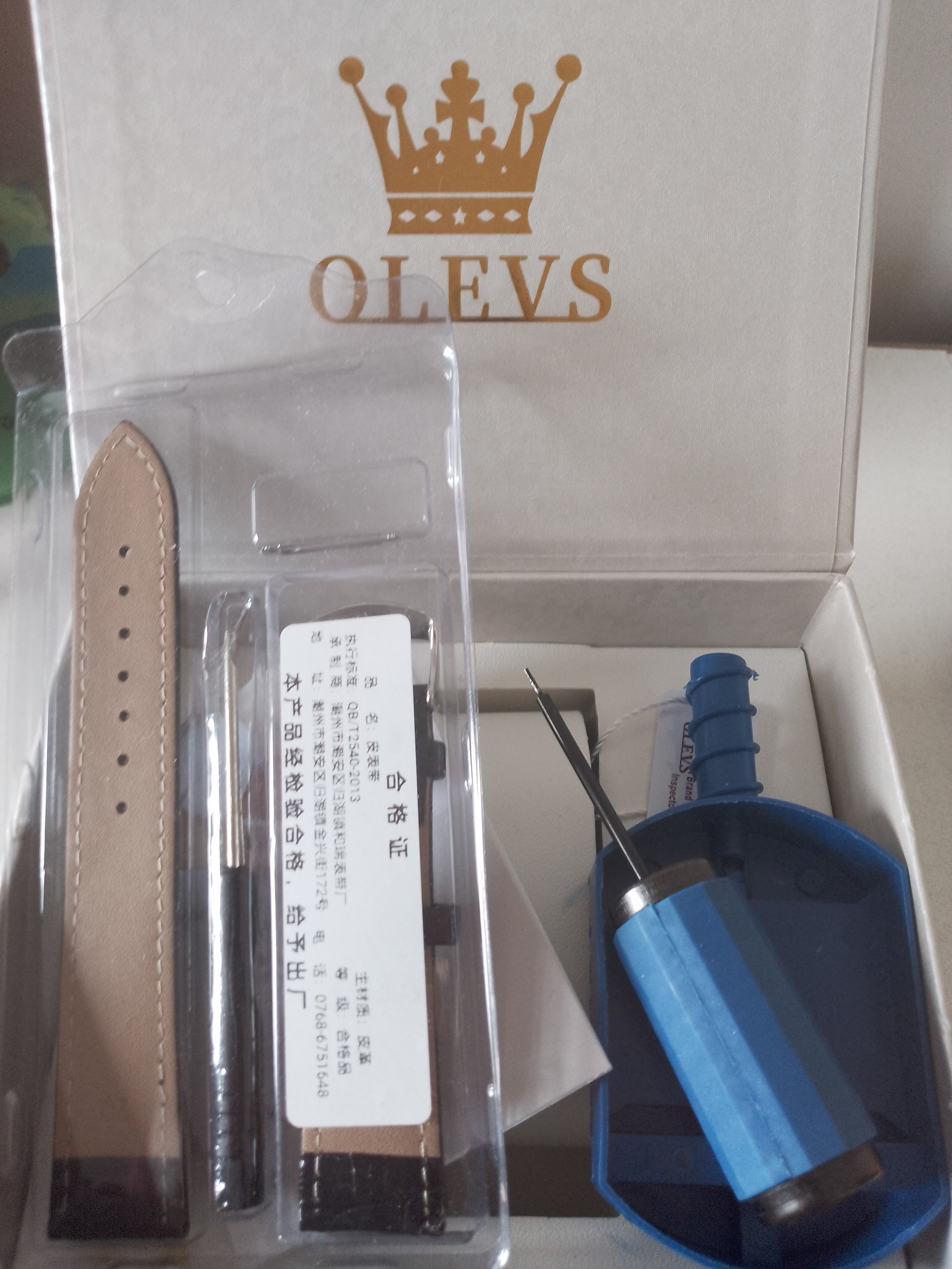 欧利时（OLEVS）瑞士认证品牌手表男多功能日历夜光防水石英表高档商务男士手表 OLEVS-2892-钢带全黑 实拍图