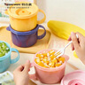 特百惠（Tupperware）微波460ml水晶汤碗可加热学生上班族便携野餐露营饭盒单个 糖果粉 实拍图