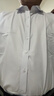 南极人衬衫男 纯色长袖商务衬衫男士棉质舒适衬衣外套修身白衬衫男4XL 实拍图