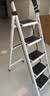 忆琳居梯子家用安全人字梯折叠伸缩多功能楼梯便捷扶梯加厚安全步梯白六 实拍图