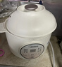 美的（Midea）电炖盅 电炖锅 燕窝炖盅 隔水白瓷炖锅炖汤锅 宝宝辅食婴儿bb煲迷你煮粥煲汤锅 MD-DZE1066【不含蒸笼】 1L 实拍图