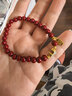 今夕朱砂手串女士手链转运珠佛珠本命年马年送女友情侣礼物礼品 6mm朱砂玉葫芦手链女 实拍图