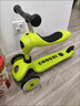 酷骑儿童滑板车V2二合一多功能童车重力转向静音1-5岁生日礼物发光绿 实拍图