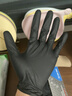 英科医疗（INTCO）一次性手套丁腈手套100只大码黑色丁晴加厚食品级橡胶洗碗手套 实拍图