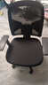 得力（deli）4900S 人体工学靠背办公椅/电脑椅/职员椅 可升降转椅舒棉坐垫 黑 实拍图