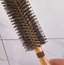 Creative art卷发梳子女男内扣梳猪鬃毛直发卷发梳木梳造型梳滚梳理发梳直纹款 实拍图