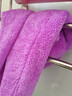 洁丽雅（Grace）干发帽 柔软强吸水干发帽 65x25cm 雪花绒包头速干擦头毛巾 紫色 实拍图