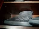 adidas ADIPUFF面包鞋防滑耐磨一脚蹬柔软中高帮休闲棉鞋阿迪达斯   黑色/碳黑/皇家蓝 (推荐选大半码)   44.5 实拍图