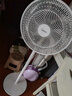 美的（Midea）【品质推荐】七叶轻音柔风电风扇/家用省电落地扇/台式电扇/广角摇头节能宿舍小型风扇 SAE35CA 实拍图