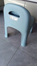 禧天龙家用加厚凳子椅子带靠背幼儿矮凳宝宝椅小板凳换鞋凳创意凳子 石青色1只装【新款椅凳】 实拍图