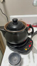 壶福（HF）煎药壶养生壶砂锅中药壶分体式中药锅煎药壶全自动电药壶熬药锅中药熬药电砂锅煲药壶电煎壶熬药罐 【健康内无釉】 4.5L 壶A+智能黑底座A 实拍图