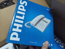 飞利浦(PHILIPS）电话机座机 固定电话 办公家用 免提通话 免电池 来电显示 CORD040白色  实拍图