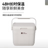 牧高笛（MOBIGARDEN）寒霜10L保温箱 户外露营大容量储物收纳保鲜箱 NX24684004 月影白 实拍图