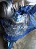 法瑞纳雨衣电动车男女双帽檐雨披加大加厚电瓶车摩托车自行车骑行雨具 9XL(电动车+摩托车遮脚款）蓝色 实拍图