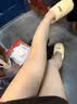 茉寻【杨颖同款】光腿神器双层丝袜女秋冬季加绒保暖肉色打底裤连裤袜 薄绒 均码 白皙浅肤—连脚 实拍图
