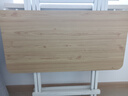 折叠桌餐桌家用小户型吃饭桌简易租房出租屋正方形小方桌子便携式 原木+白架【80*80*74cm】 实拍图
