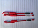 晨光(M&G)经典风速Q7/0.5mm红色中性笔子弹头签字笔顺滑拔盖水笔办公用笔3支 实拍图
