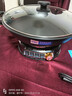 扬子电炒锅多功能家用铸铁电热锅电炒菜锅煎炒煮一体电饭锅电煮锅插电锅1-10人 定时款：四灯铸铁锅 40CM无蒸笼【加厚加深】 实拍图