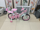 紫榕 儿童自行车女孩单车3-8岁公主款脚踏车男女宝宝小孩童车 公主粉【京仓直发】闪轮护具套装 16寸 适合100-120cm 实拍图