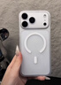 Snowkids适用iPhone 17Pro磁吸手机壳 超薄磨砂半透明防滑防摔防指纹 全包软壳时尚简约保护壳套男女款透白 实拍图