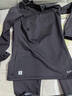 迪卡侬（DECATHLON）儿童紧身衣保暖训练服儿童运动透气速干衣秋长袖内衣KIL 经典黑套装-经典款-轻薄不加绒 130 /8-9岁131-140cm卡码/偏胖拍大 实拍图