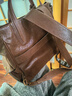 Songmont山下有松循迹小号双肩包无性别复古植鞣14寸电脑包【生日礼物】 檀棕（现货） 实拍图