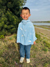 牧萌儿童防晒衣男女童防晒服夏季冰丝凉感宝宝防晒外套披肩 北极熊 M 实拍图