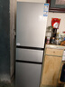 海尔（Haier）「真省电」217L三门家用小户型冰箱黑金净化一级能效风冷无霜星辉银BCD-217WGHC3E9S9国家补贴 实拍图
