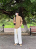 明星同款演唱会白色牛仔裤男cleanfit高级感直筒2026春夏休闲裤子 白色 K3391  XL 体重 80-95kg 建议 151-170斤 实拍图