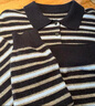 麦檬【特调蓝咖撞色】MM复古流行羊毛羊针织衫套头毛衣polo26新品 套头-POLO领-棕色5H1930491 S 晒单实拍图