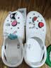 卡骆驰（CROCS）白鹿同款经典云朵洞洞鞋时尚百搭女鞋花园鞋沙滩鞋|206750 白色-100(含智必星) 36 /37(230mm) 实拍图