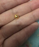 金小貅转运珠黄金串珠配件999足金金珠硬金古法配珠光面隔珠圆形散珠 0.6g,6mm古法珠-1颗-重版 实拍图