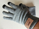 匹克匹克冬季保暖手套防寒针织毛线手套户外骑行电动车防滑可触屏灰色 实拍图