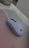 罗技（G）G304 LIGHTSPEED无线鼠标 游戏鼠标 轻质便携 绝地求生FPS鼠标英雄联盟LOL吃鸡 生日礼物 白色 实拍图
