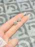 中国黄金（CHINA GOLD）足银耳钉女士轻奢百搭四叶草和田玉耳饰情人节生日礼物送女友爱人 【京速达】四叶草和田玉耳钉 实拍图