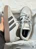 adidas「T头鞋」BARREDA板鞋德训鞋男女阿迪达斯轻运动 灰色/黑色/树脂黄   38.5 实拍图