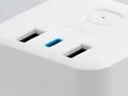 公牛（BULL）30WPD苹果快充魔方插座/插线板/插排/接线板桌面充电站 USB+3插孔 全长3米白色 GNV-UU2303B总控 实拍图