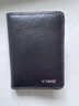 第九城(V.NINE)卡包名片夹头层牛皮送男友送老爸礼物轻薄驾驶证皮套防盗刷NFC防消磁银行卡套迷你小钱包男 咖啡色 实拍图